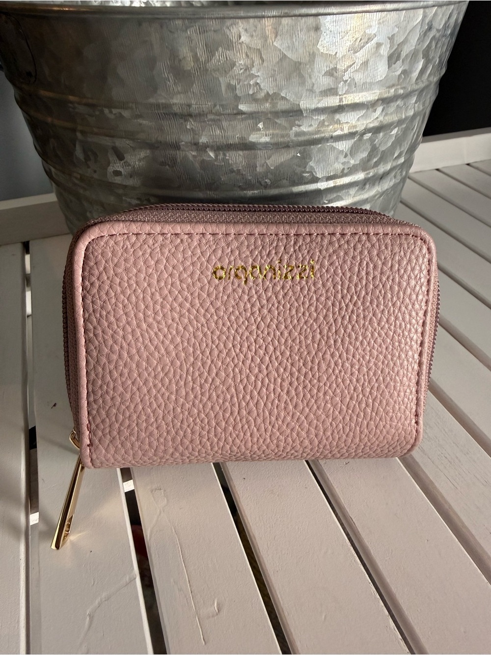 Organizzi RFID-BlockingAccordion Wallet. Dusty Mauve EUC - Picture 2 of 6